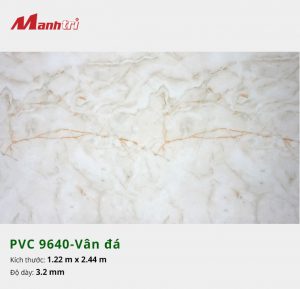 tấm ốp tường vân đá PVC 9640
