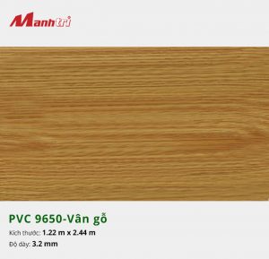 tấm ốp tường vân gỗ PVC 9650