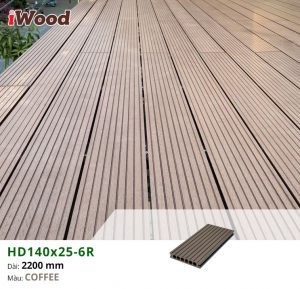 Hình ảnh thi công sàn gỗ nhựa HD140x25-6R Coffee