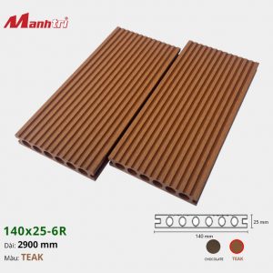 Sàn gỗ nhựa Techwood 140x25-6R-Teak
