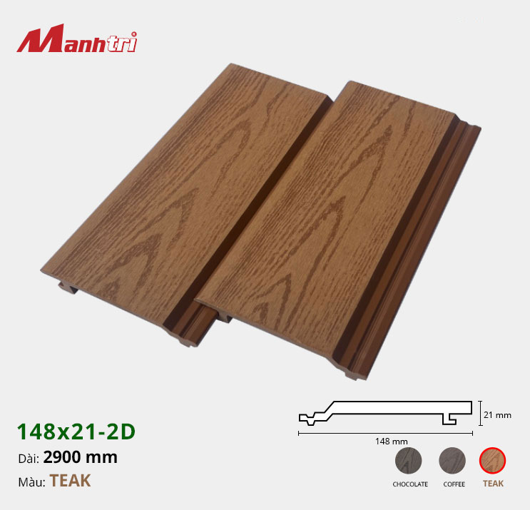 op-tran-tuong-148-21-2D-teak-hinh-2 Gỗ Nhựa Ốp Tường,Trần Techwood 148x21-Teak