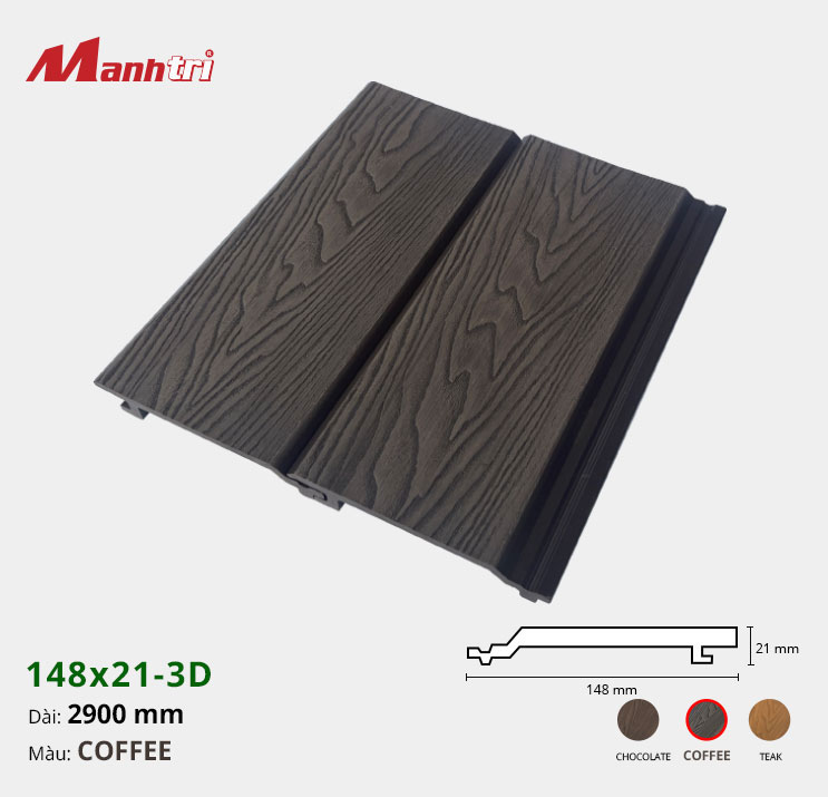 op-tran-tuong-148-21-3D-coffee-hinh-2 Gỗ Nhựa Ốp Tường,Trần Techwood 148x21-3D-Coffee