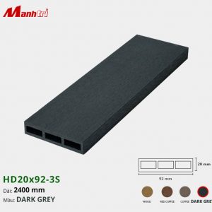 Gỗ Nhựa HD20x92-Dark Grey