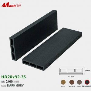 Gỗ Nhựa HD20x92-Dark Grey