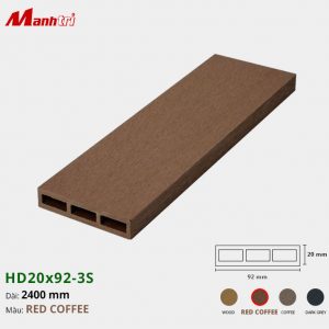 Gỗ Nhựa HD20x92-Red Coffee