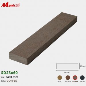 Gỗ Nhựa SD23x60-Coffee