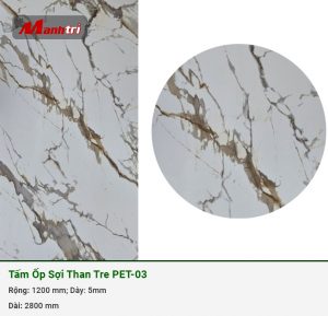 Tấm ốp sợi than tre vân giả đá