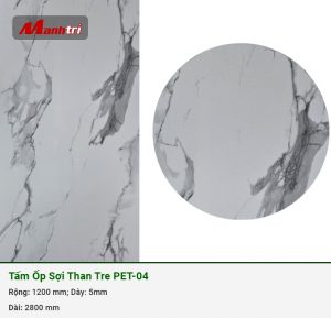 Tấm ốp sợi than tre vân giả đá