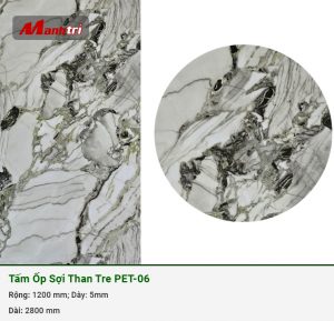 Tấm ốp sợi than tre vân giả đá