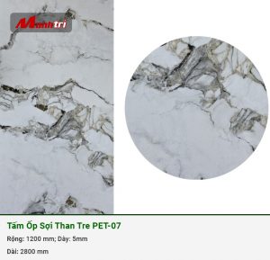 Tấm ốp sợi than tre vân giả đá