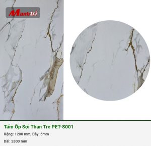 Tấm ốp sợi than tre vân giả đá