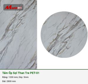 Tấm ốp sợi than tre vân giả đá