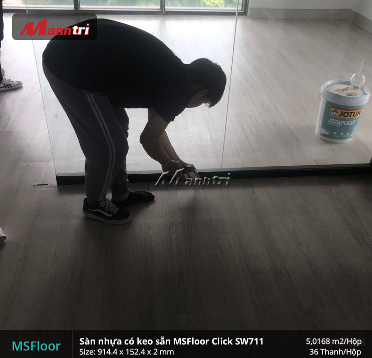 Sàn nhựa có keo sẵn MSFloor