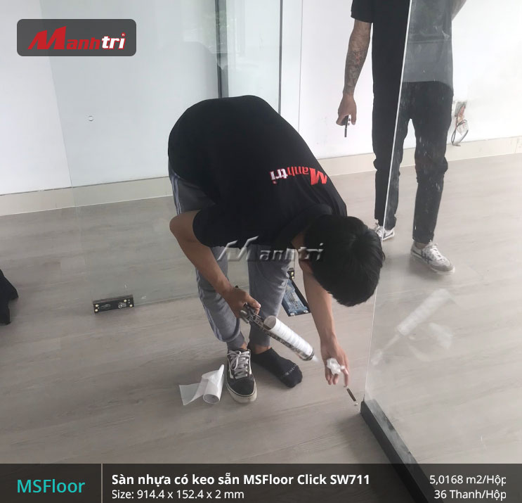 Sàn nhựa có keo sẵn MSFloor