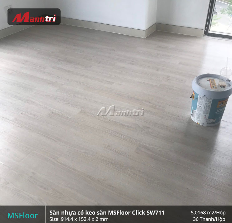 Sàn nhựa có keo sẵn MSFloor