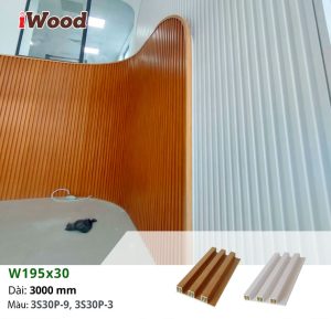 Tấm iWood W195x30-3S30P-3/-9 ốp tường tại Phú Nhuận