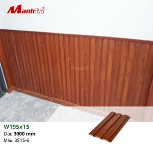 Tấm iWood W195x15-3S15-6 ốp lamri tại quận 12