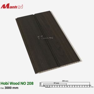 Tấm Ốp Hobi Wood vân gỗ NO 208