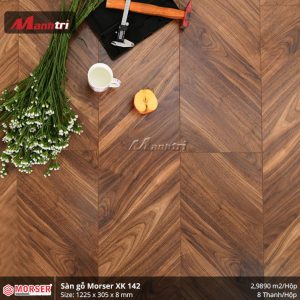 Sàn Gỗ Morser Xương Cá 3D XK 142