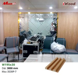 Thi công ốp tường tấm iWood W195x30-3S30P-7 quận 10