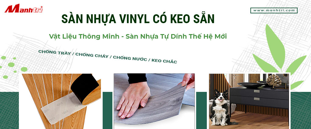 sàn nhựa có keo sẵn