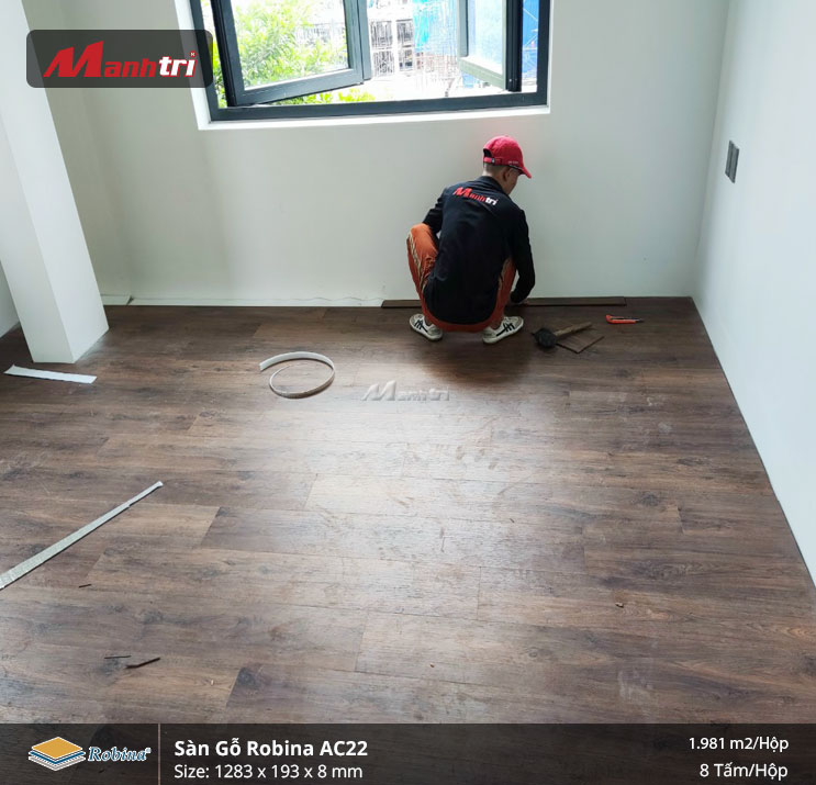 sàn gỗ công nghiệp Robina AC22 tại quận 2