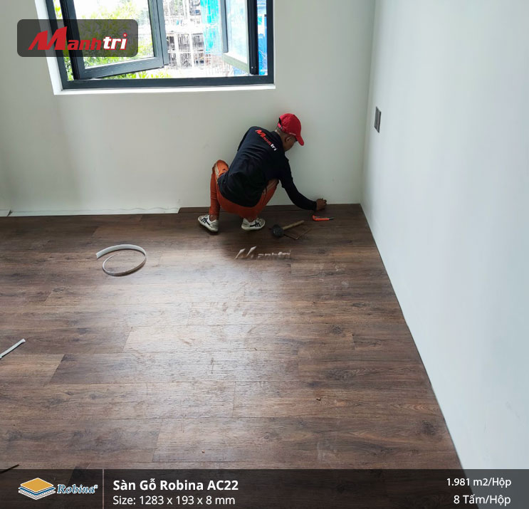 sàn gỗ công nghiệp Robina AC22 tại quận 2