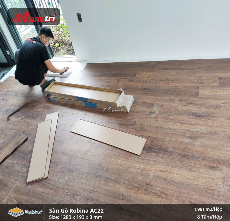 sàn gỗ công nghiệp Robina AC22 tại quận 2