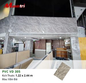 Tấm Nhựa PVC VD 305-Vân Đá ốp trang trí