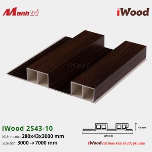 tấm ốp lam sóng iWood 2S43-10