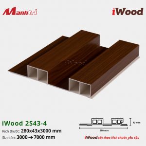 tấm ốp lam sóng iWood 2S43-4