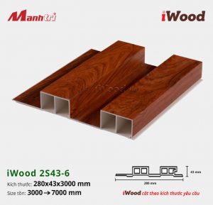 tấm ốp lam sóng iWood 2S43-6