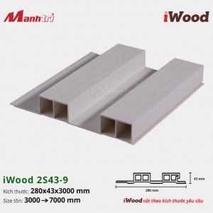 tấm ốp lam sóng iWood 2S43-9