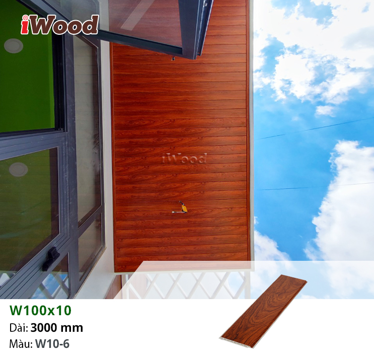 Ốp trần ban công bằng tấm iWood