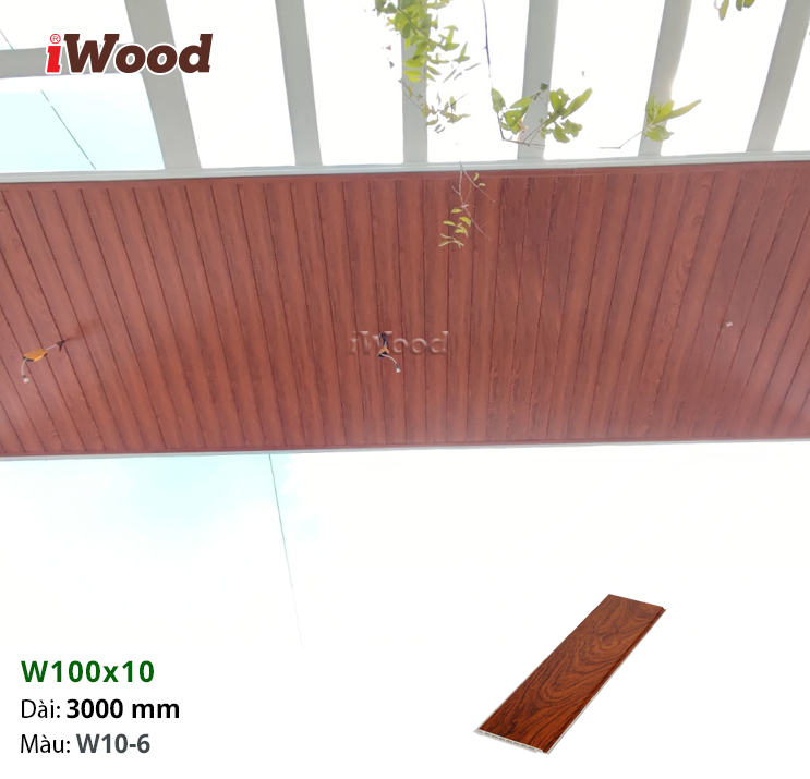 Ốp trần ban công bằng tấm iWood