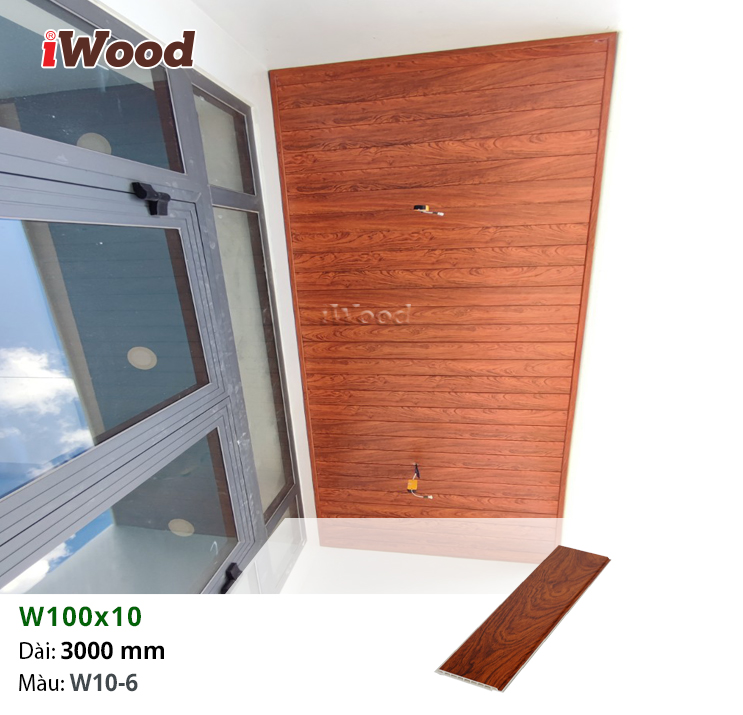 Ốp trần ban công bằng tấm iWood