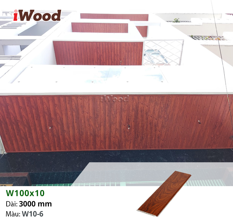 Ốp trần ban công bằng tấm iWood