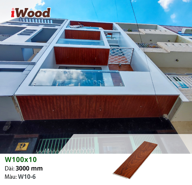Ốp trần ban công bằng tấm iWood