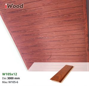 Tấm iWood W105x12-W105-6 ốp trần ban công
