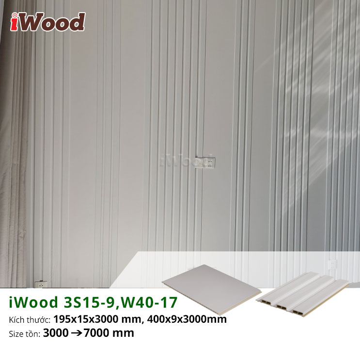 tấm ốp iWood 3S15-9, W40-17