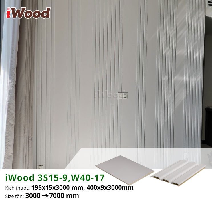 tấm ốp iWood 3S15-9, W40-17