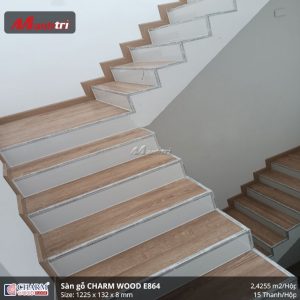 Công trình sàn gỗ Charm Wood E864