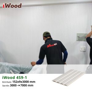 Tấm lam sóng iWood 4S9-1 ốp tường tại quận 1