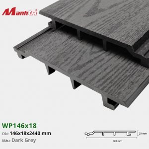 tấm ốp Mạnh Trí WP146x18-Dark Grey
