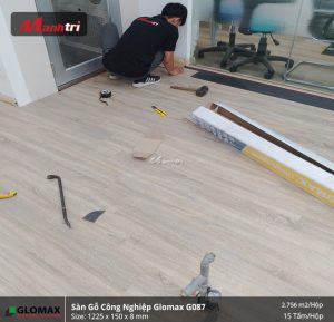 Ván gỗ lót sàn công nghiệp G087 tại phòng nha khoa quận 1