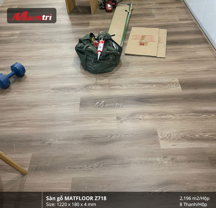 công trình sàn nhựa Matfloor Z718