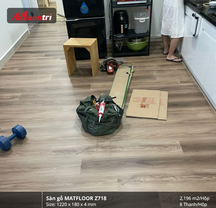 công trình sàn nhựa Matfloor Z718