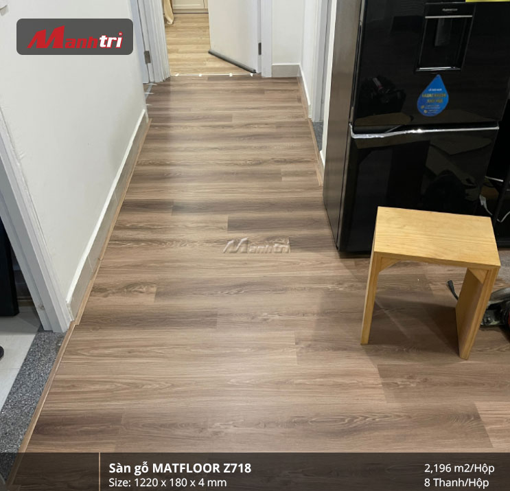 công trình sàn nhựa Matfloor Z718