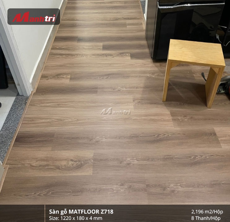 công trình sàn nhựa Matfloor Z718