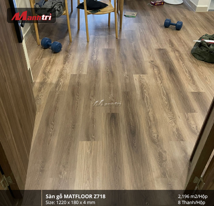 công trình sàn nhựa Matfloor Z718